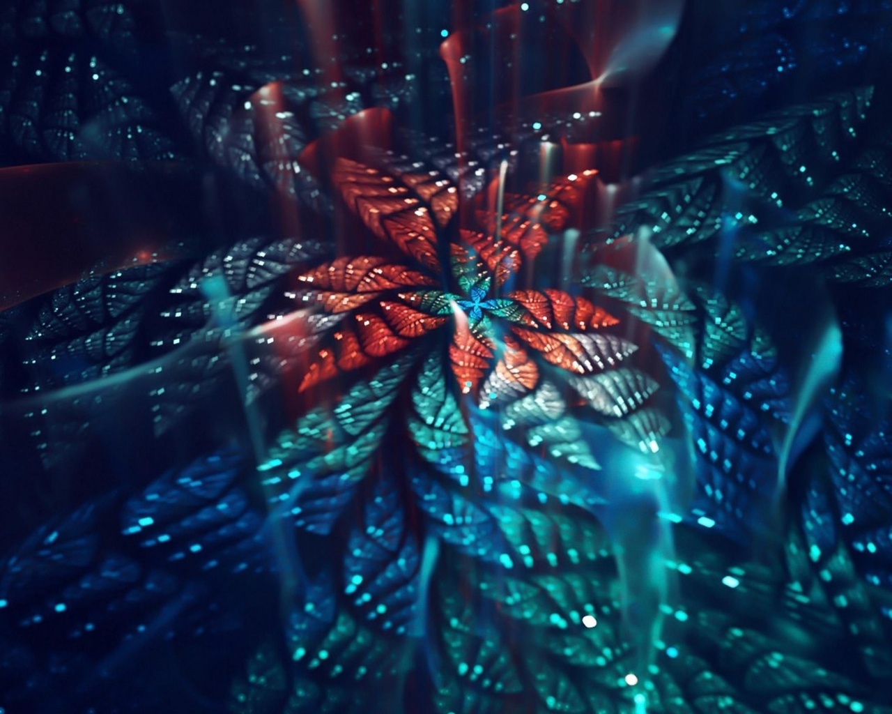 Мерцающий калейдоскоп обои