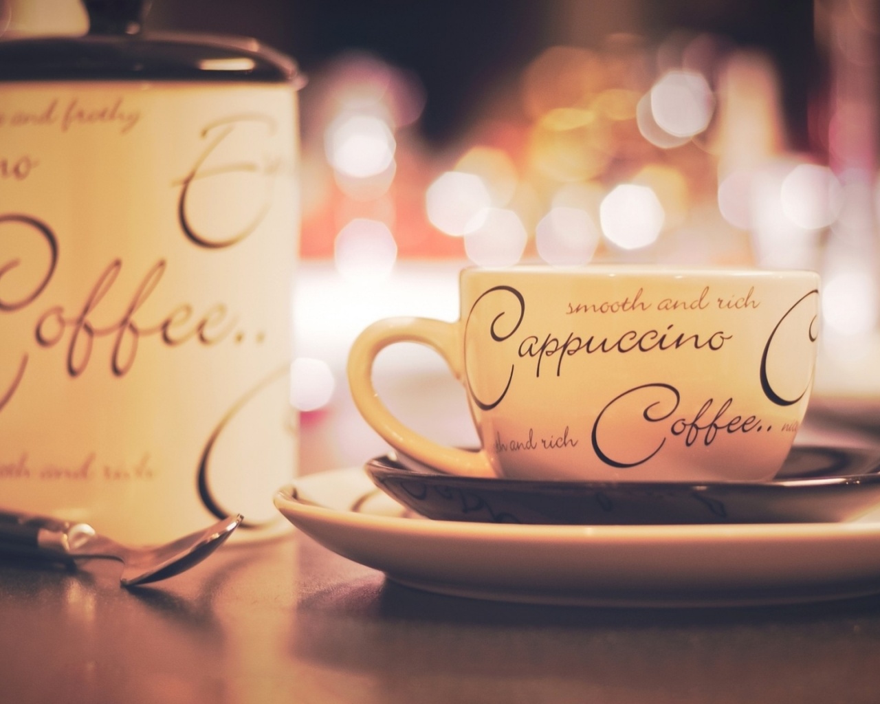 Чашечка капучино обои