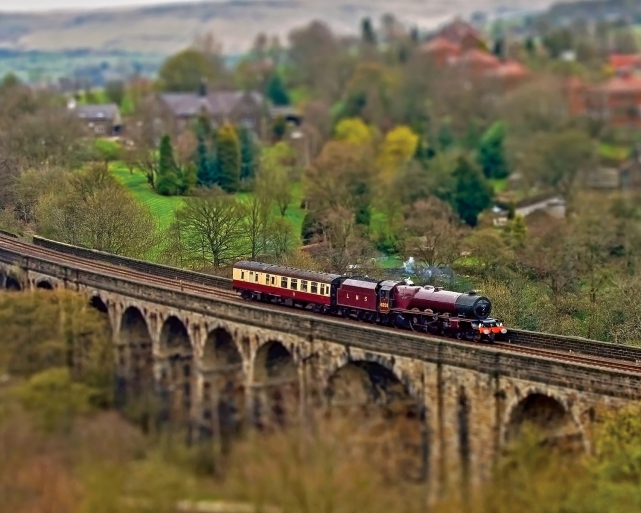 Паровой поезд обои