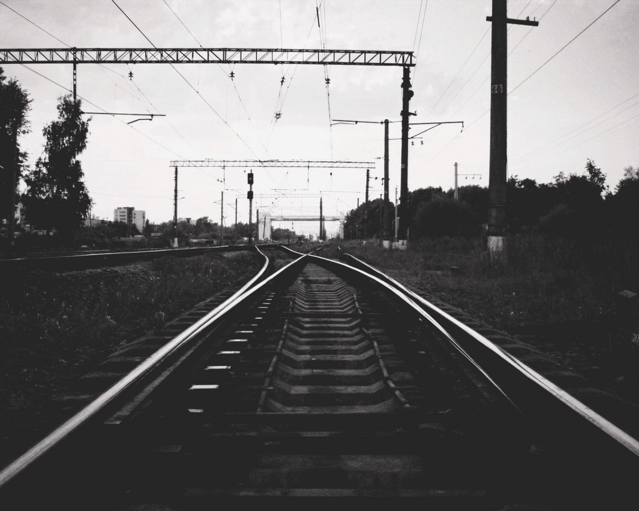 Железнодорожные пути обои