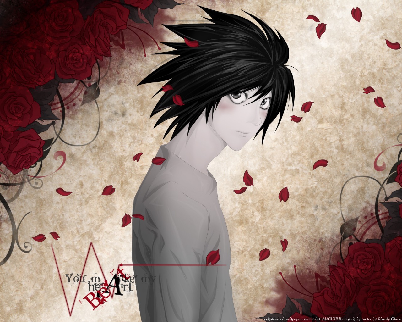 Тетрадь смерти, фанарт обои