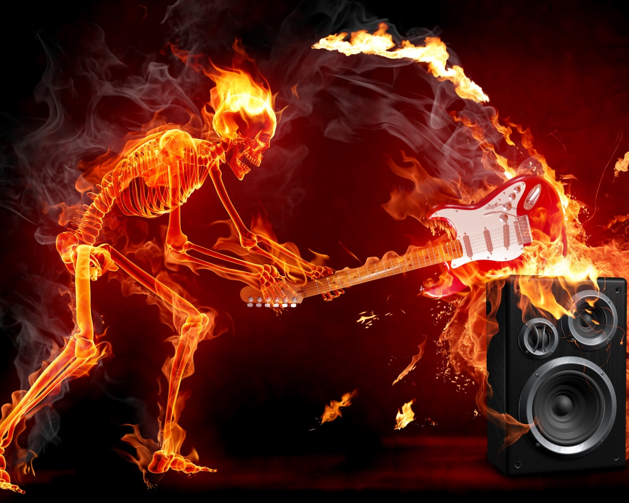 Музыка, пробирающая до костей обои