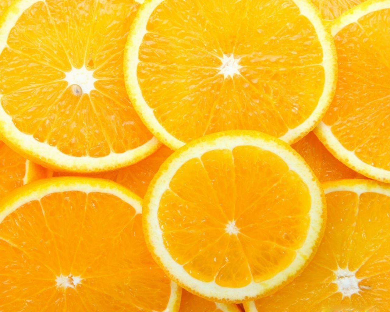 Апельсиновые дольки обои
