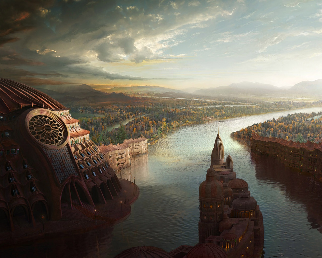 Древний город обои