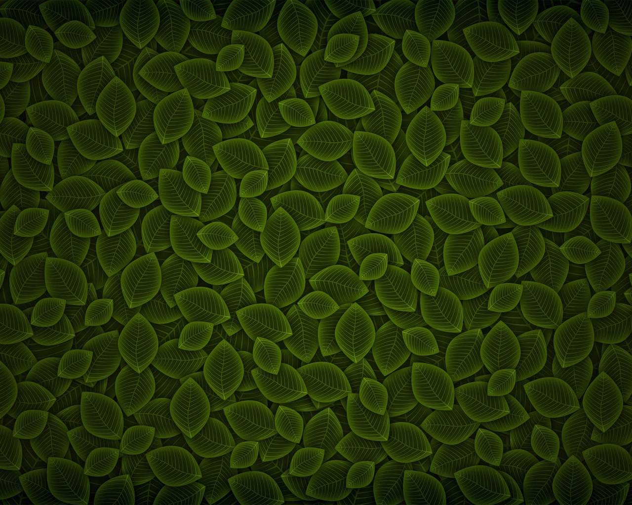 Векторные зеленые листья обои