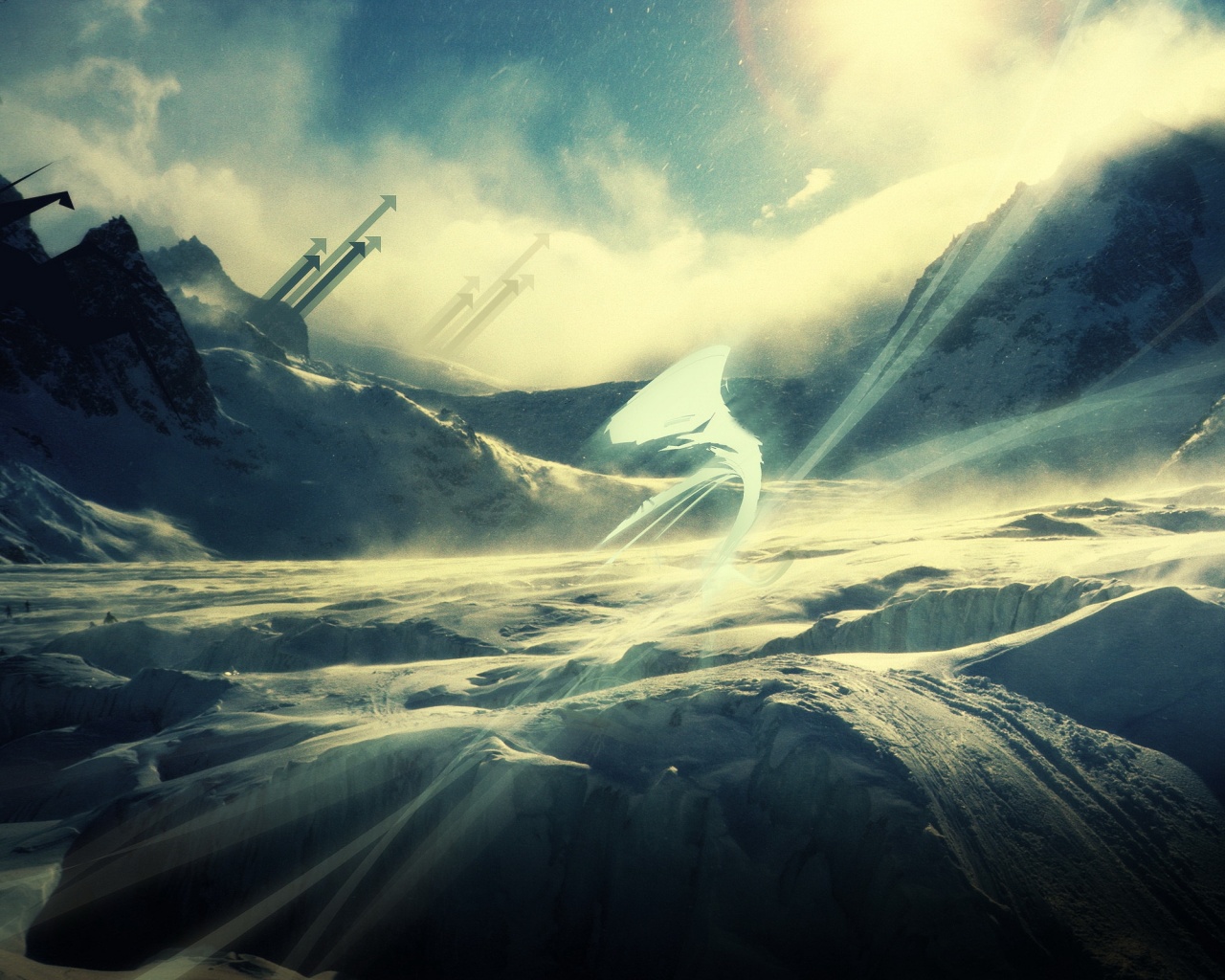 Туманные горы обои