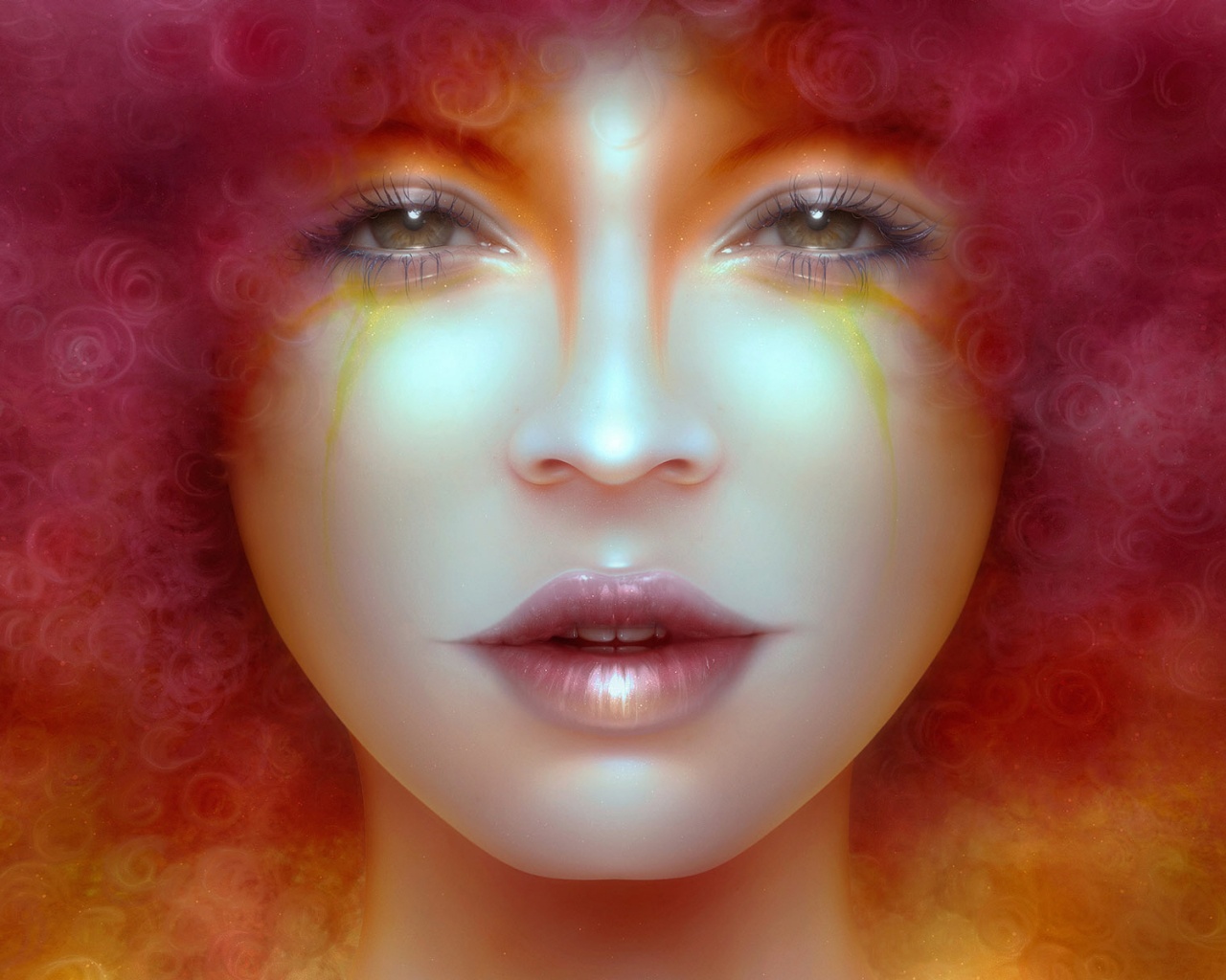 Карамельное личико обои