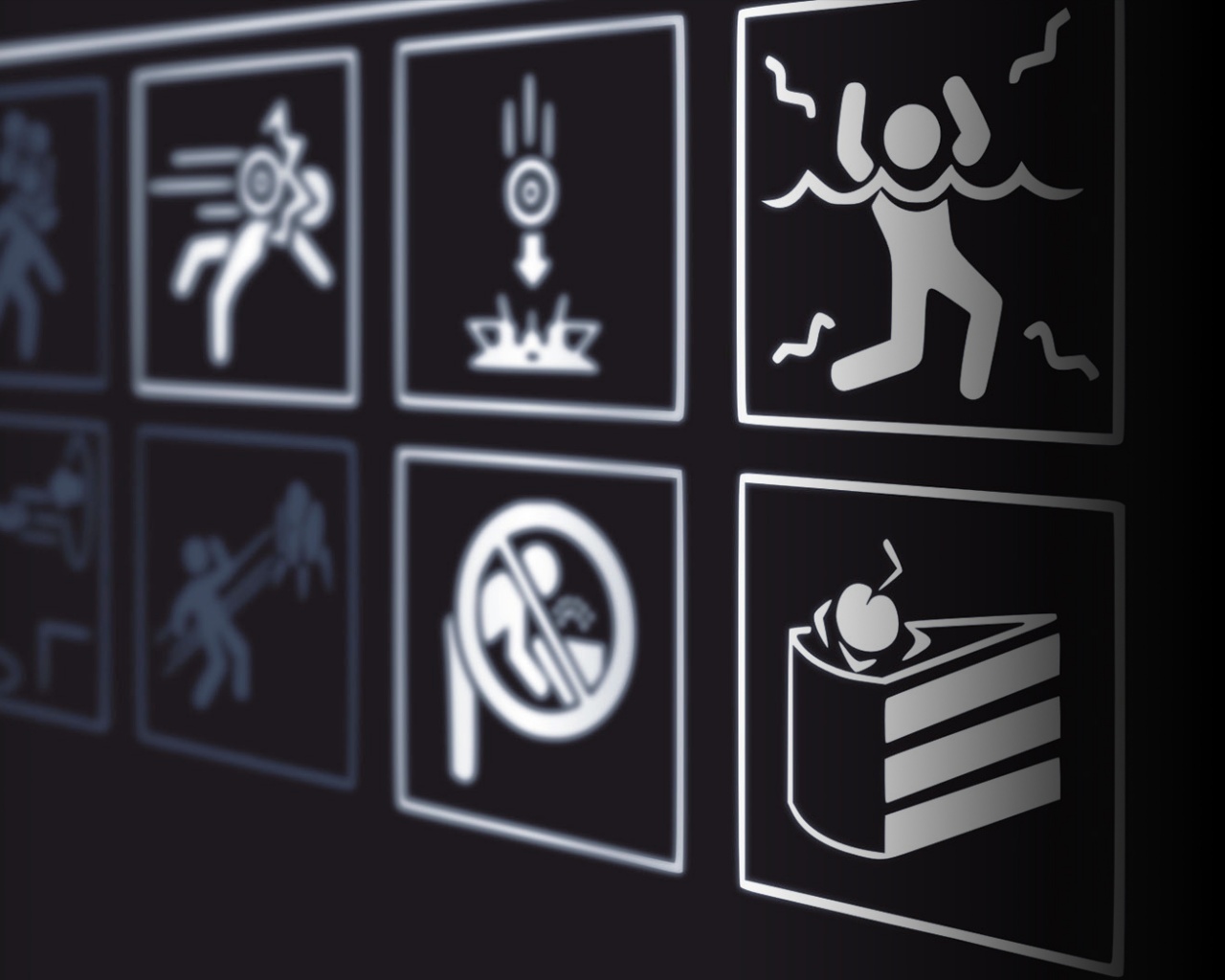 предупреждения Portal обои