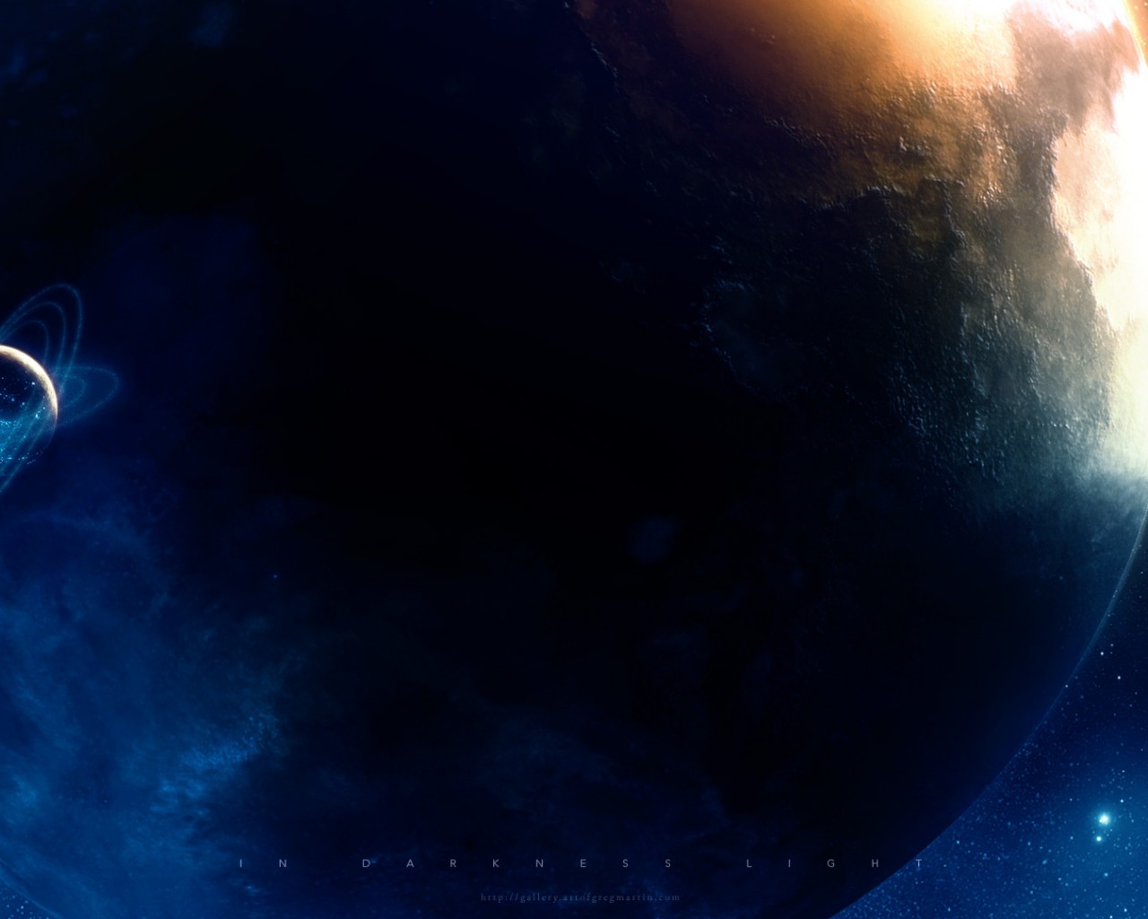 В темном свете обои