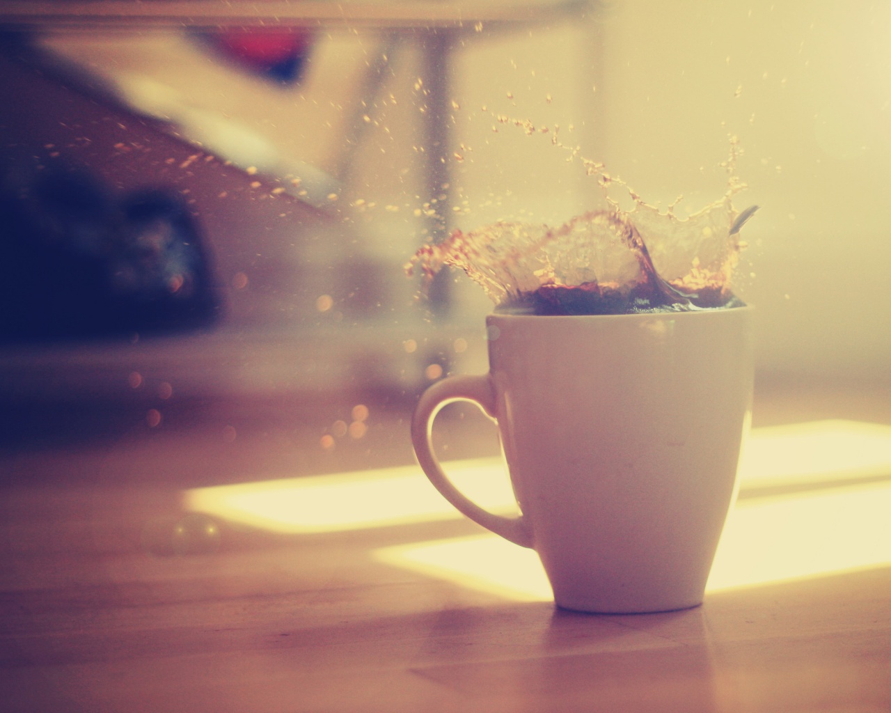 Кофейный всплеск обои