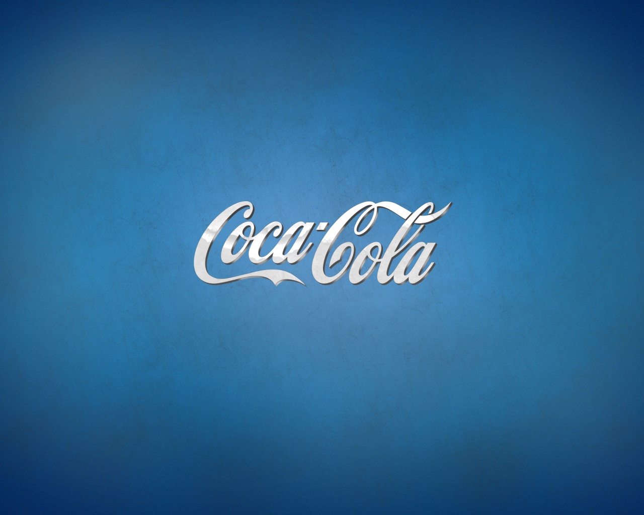 Синий логотип Coca-Cola обои