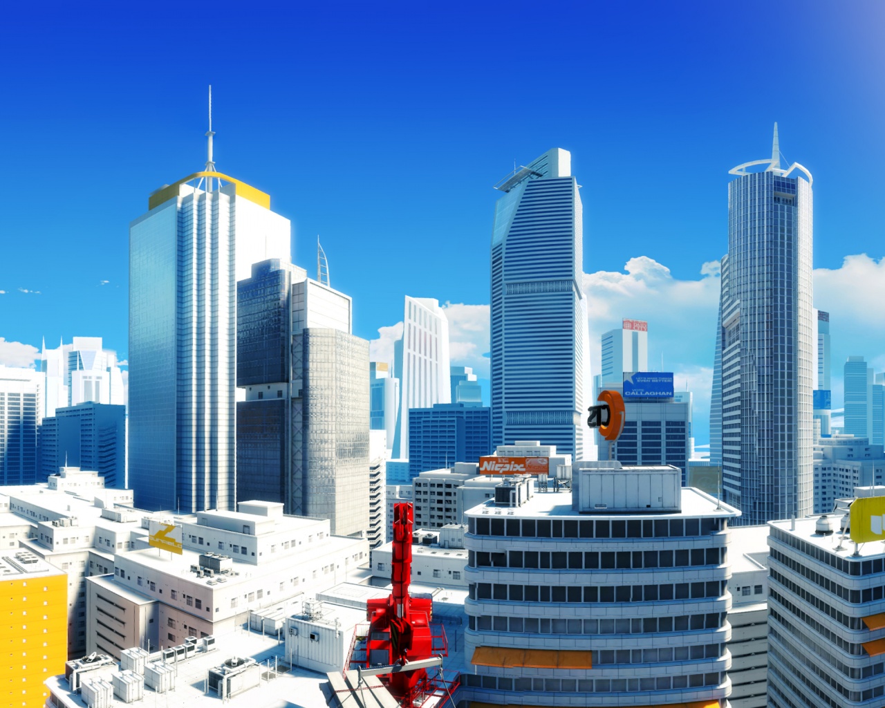 Город Mirrors Edge обои