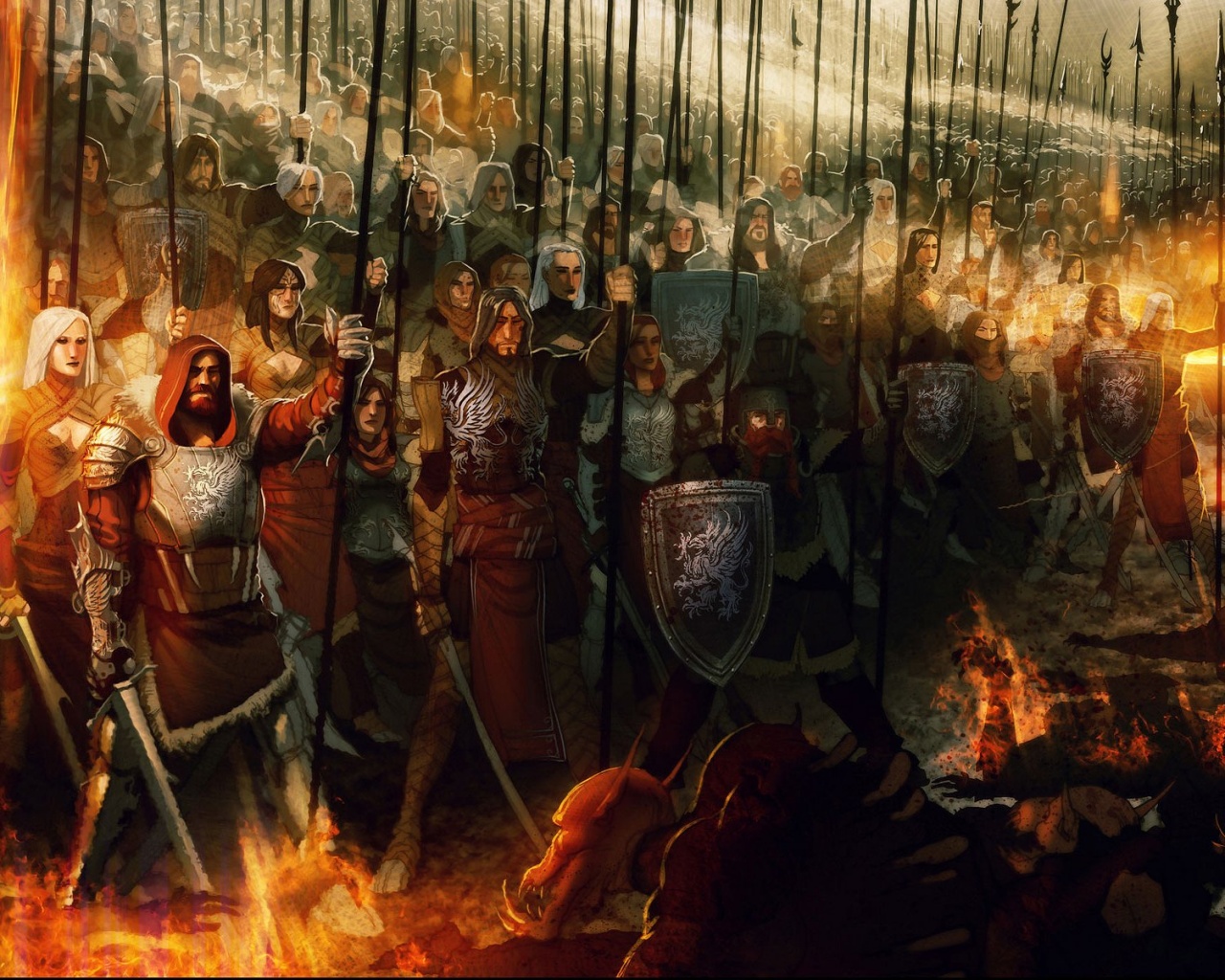 Борьба против порождений тьмы обои