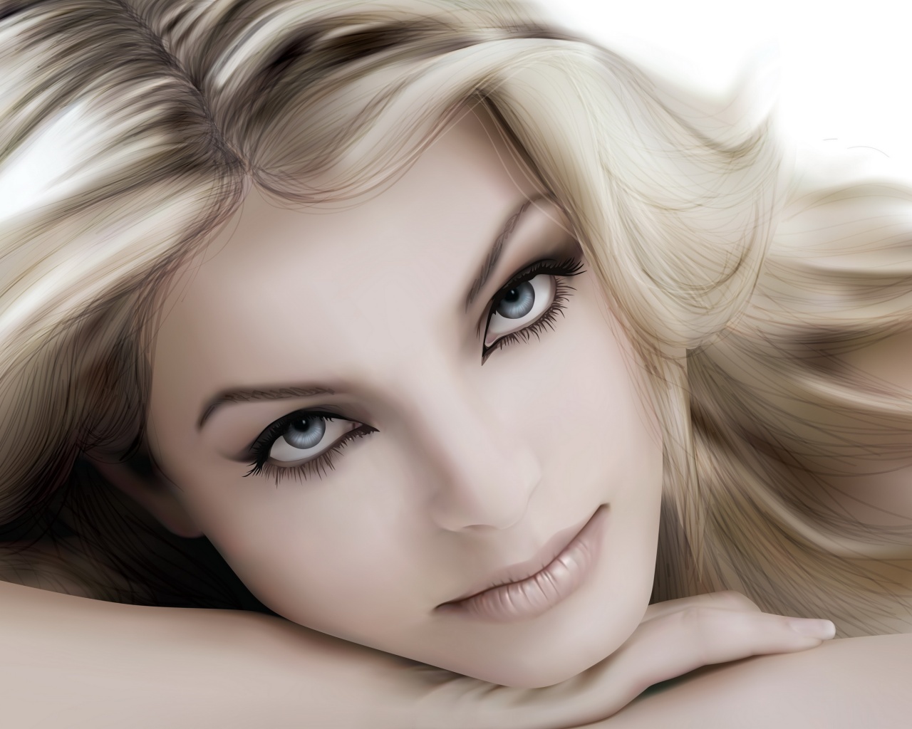 Девушка в векторе обои