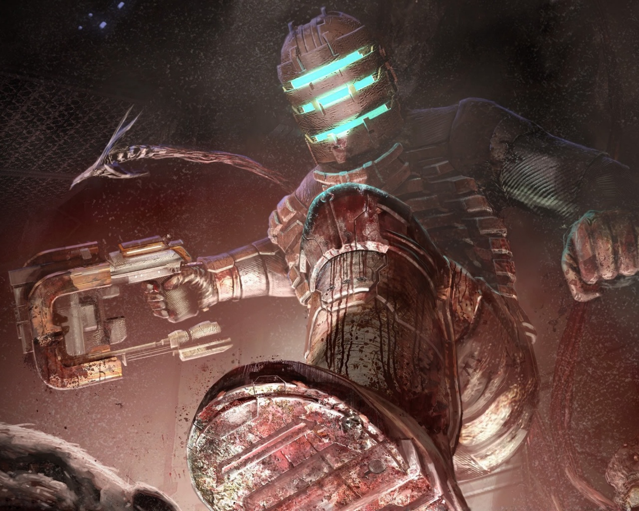 Айзек топчет монстра обои