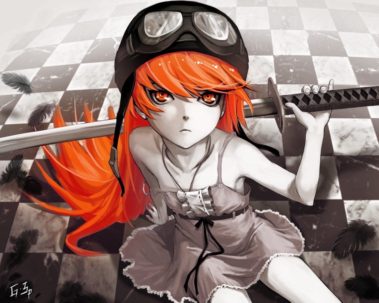 Полувампир из Bakemonogatari обои