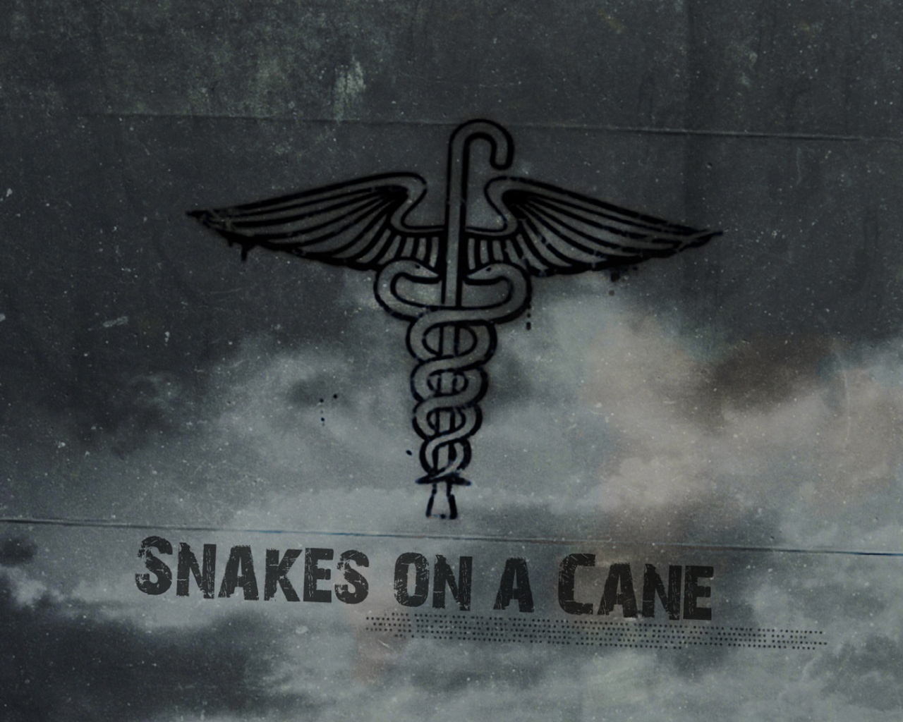 Змеи на трости обои