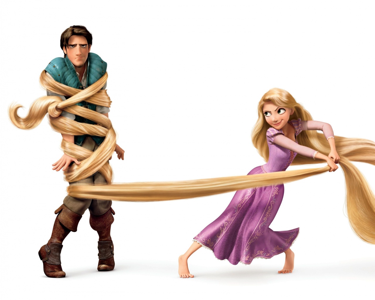 Рапунцель и пойманный Флин обои