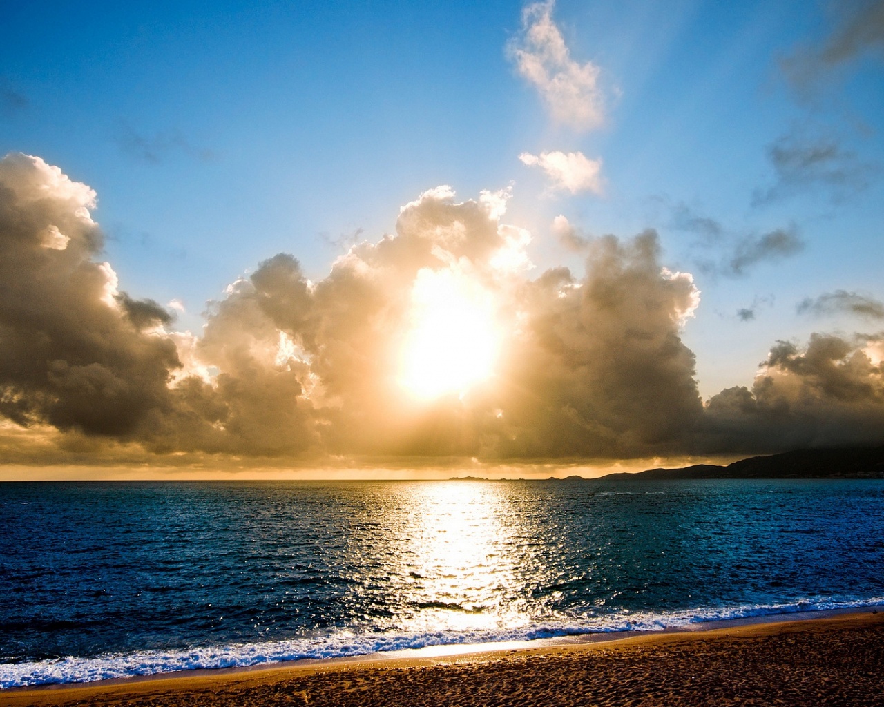 Солнечный пляж обои