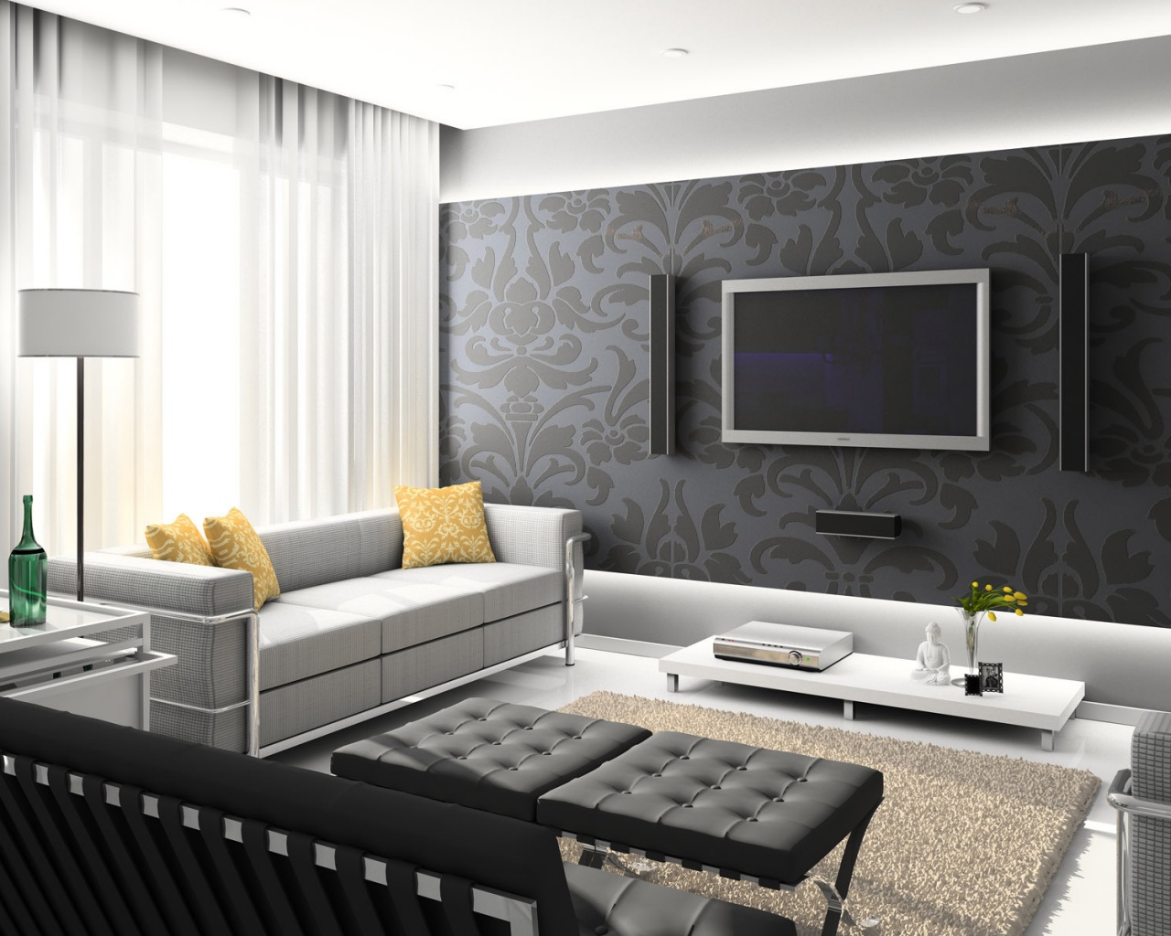 Современная комната обои