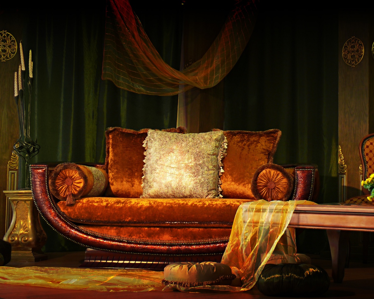 Комната в старом стиле обои