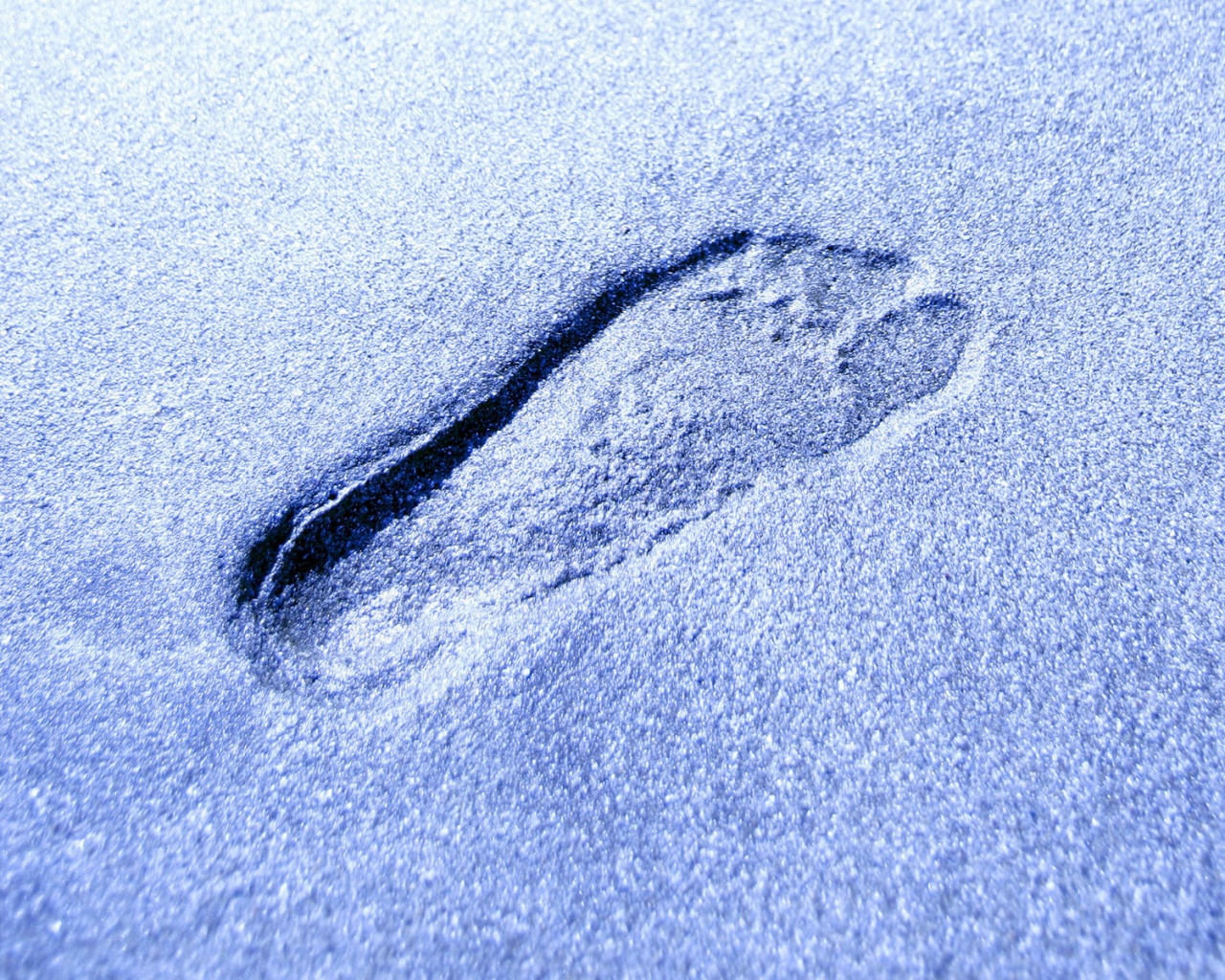 Отпечаток ноги обои