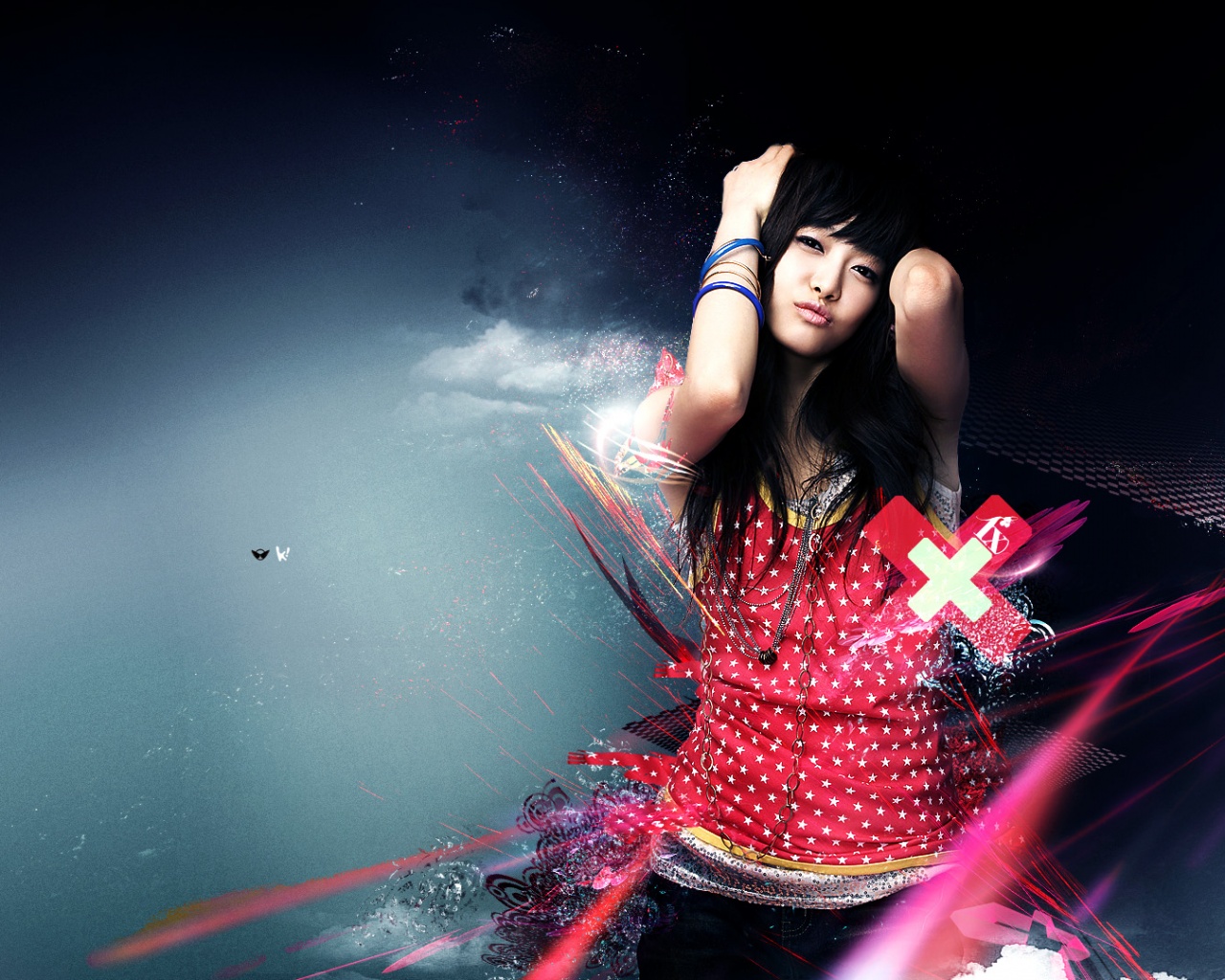 Гламурная китаянка обои