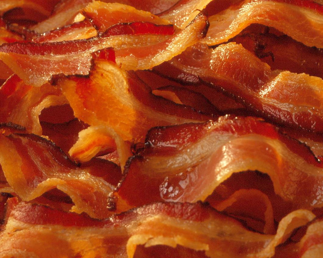 Вкусный жаренный бекончик обои