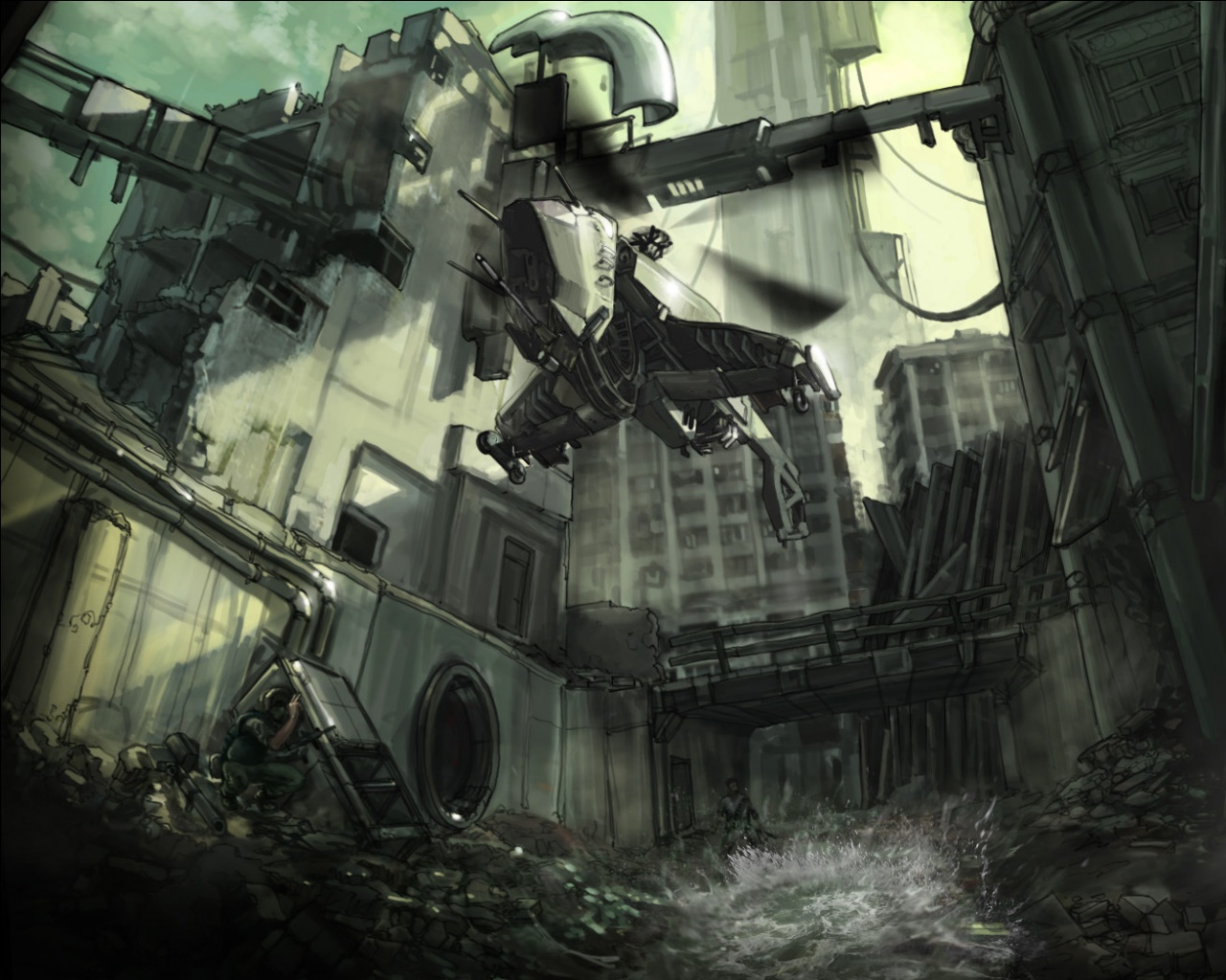 City 17 из Half Life обои