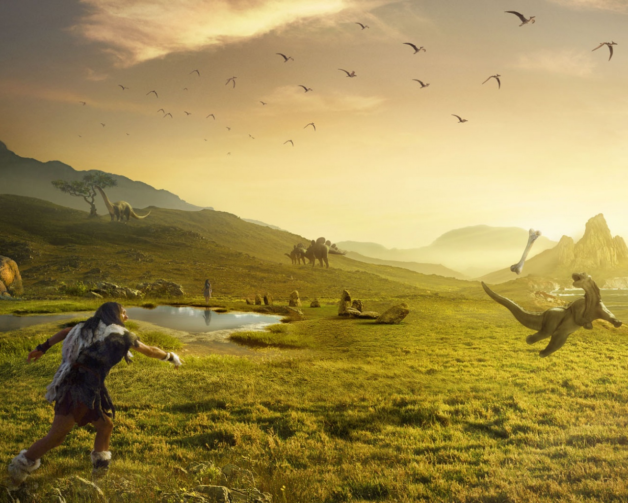 Доисторические игры обои