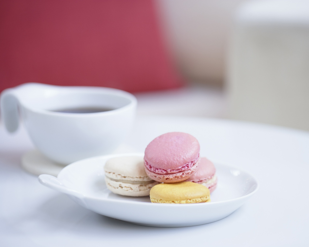 Кофе с пирожным обои