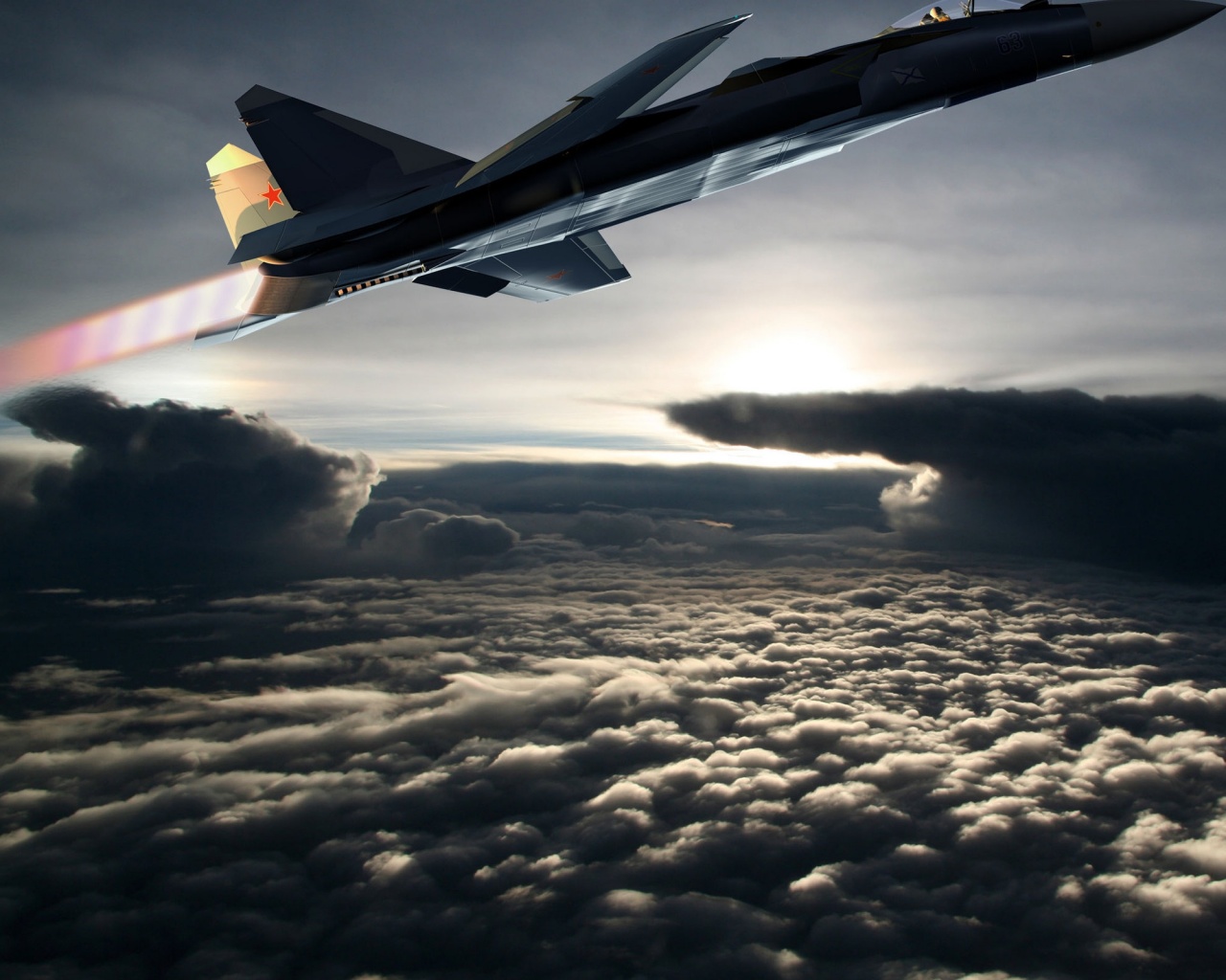 Истребители в небе обои