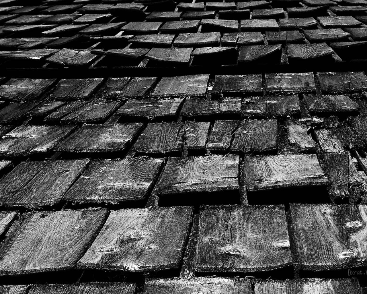 Деревянная крыша обои