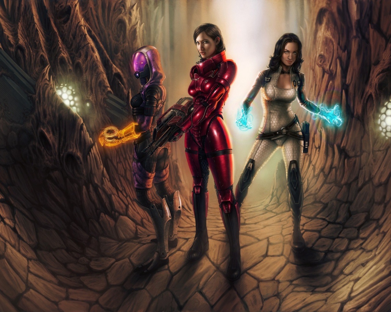 Девушки mass effect обои