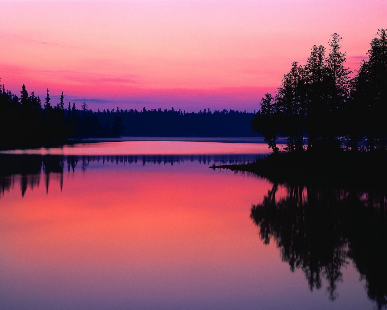 Вечерний пейзаж обои