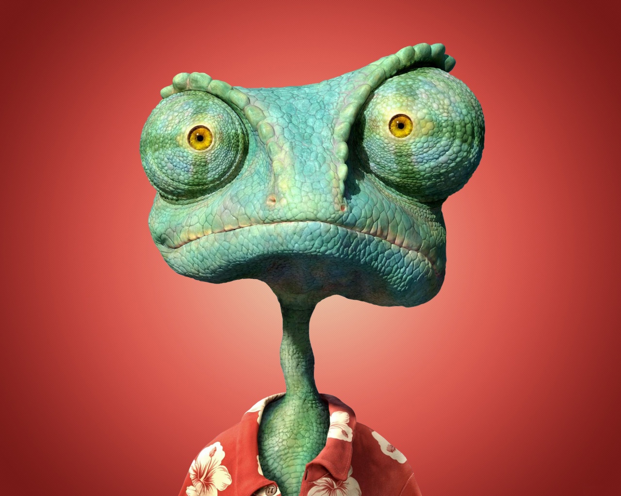 Ранго на красном фоне обои