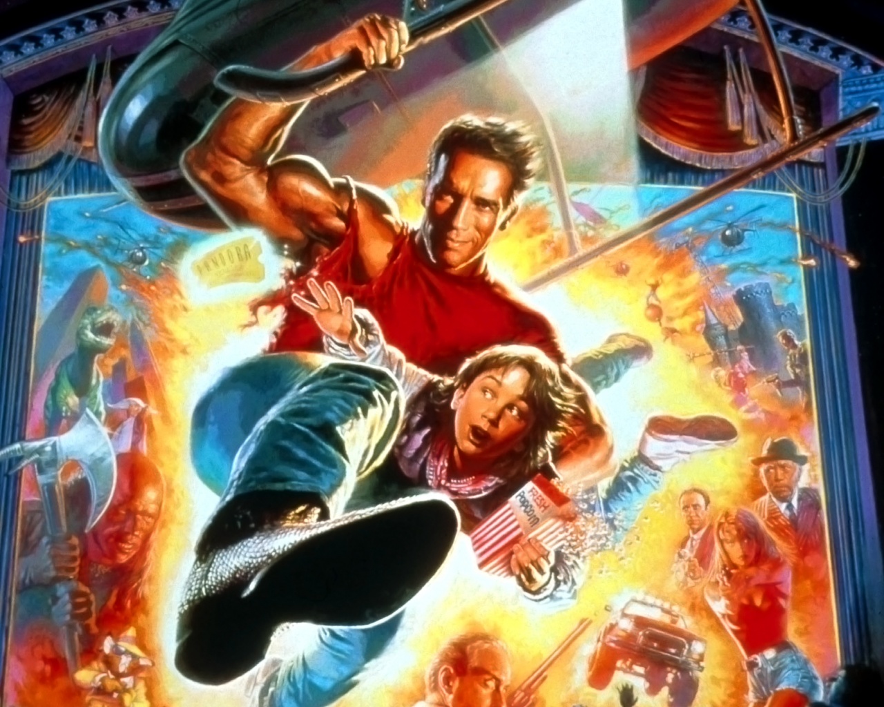 Последний герой боевика обои