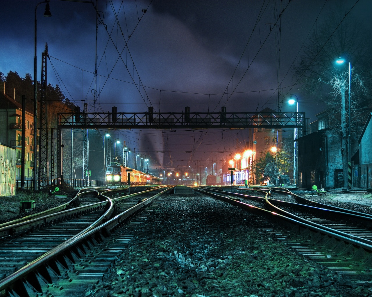 Железнодорожная станция обои