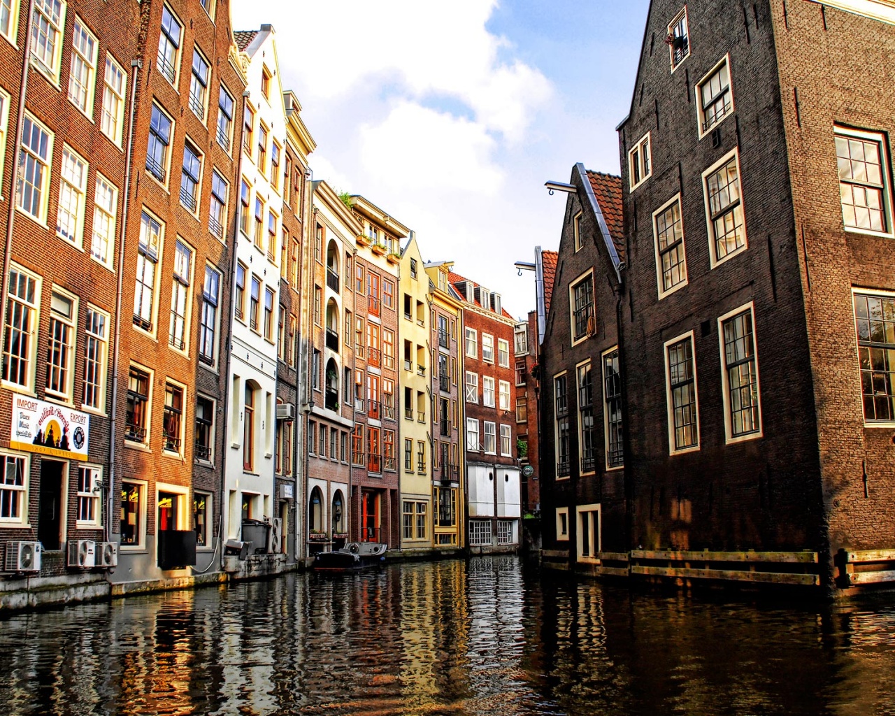 Венецианские каналы в Амстердаме обои