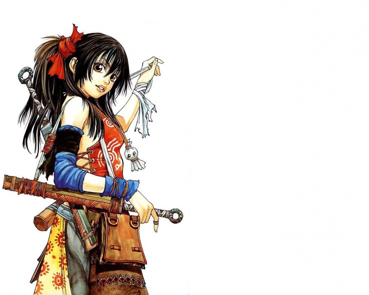 Девушка с мечом из Dangu обои