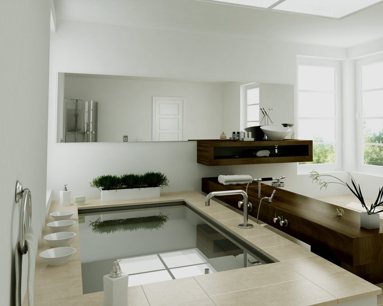 Ванная комната обои