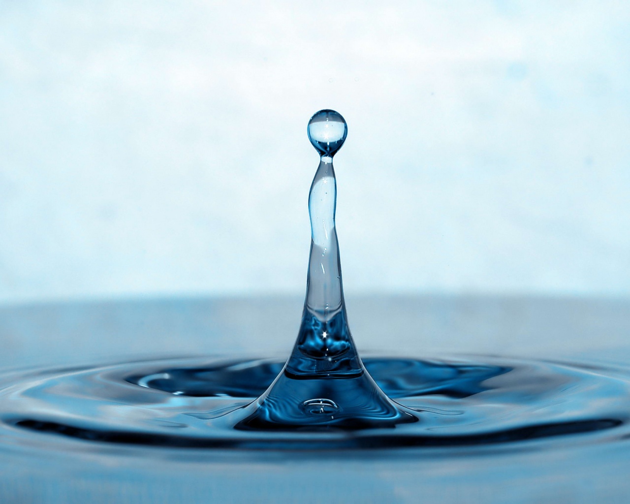 Падение капли обои