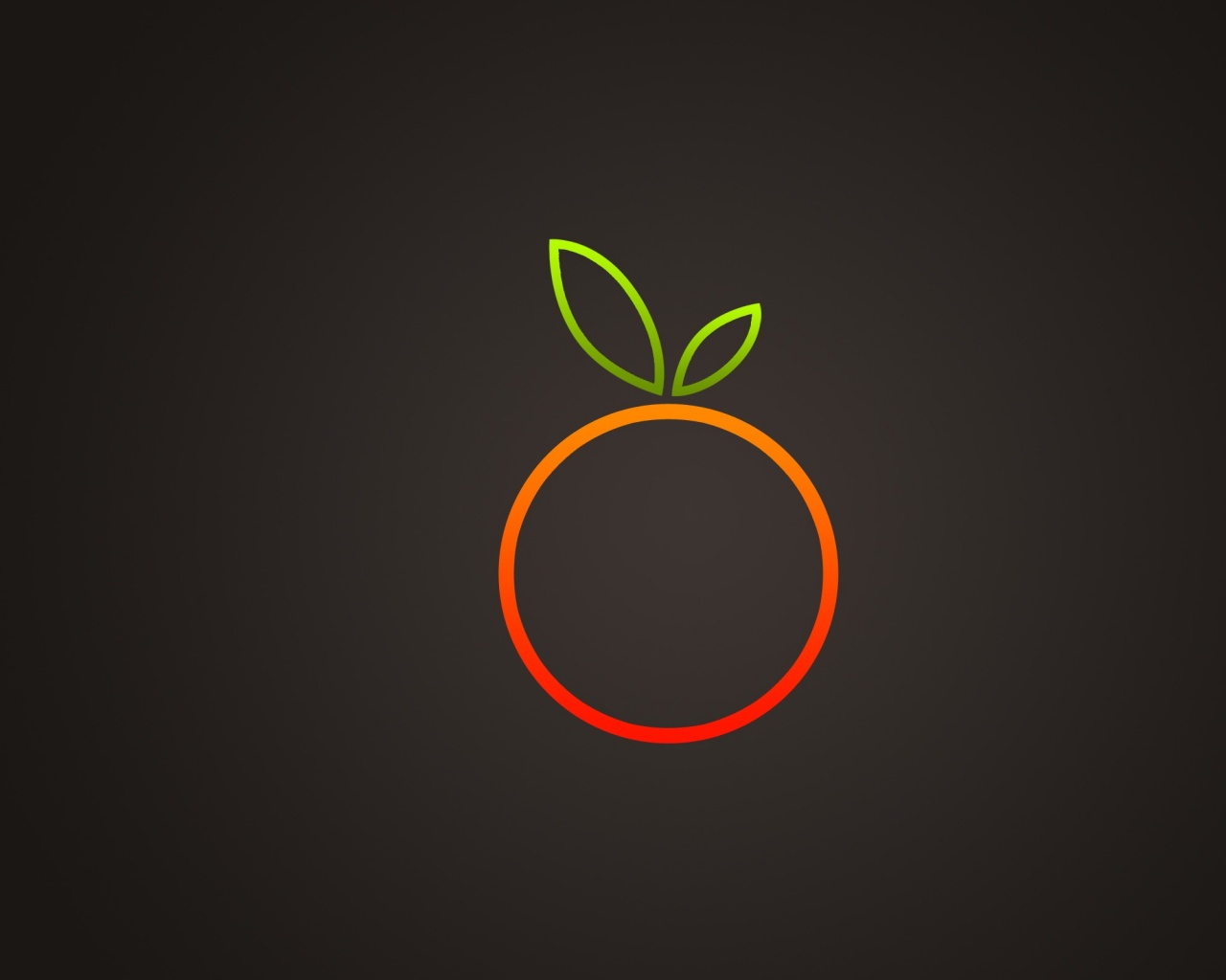 Стилизованная апельсинка обои