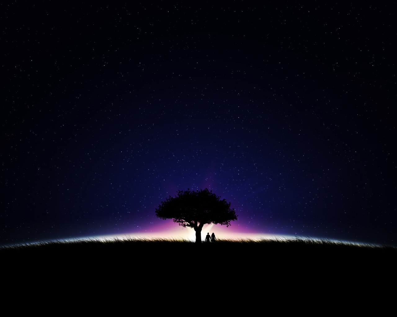 Звёздная ночь обои