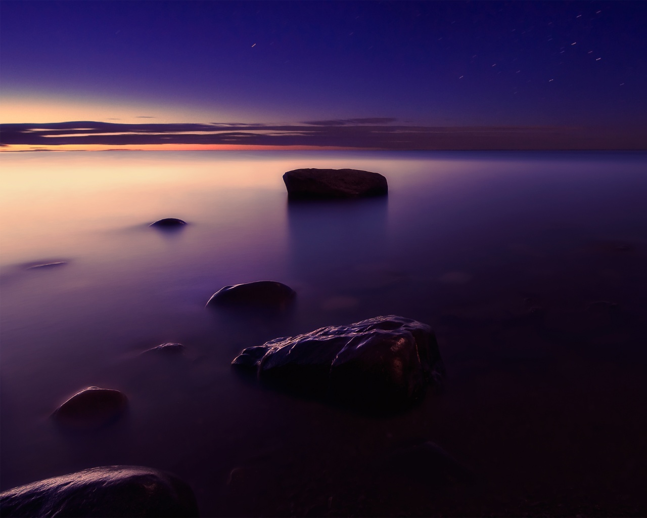 Камни в тумане обои