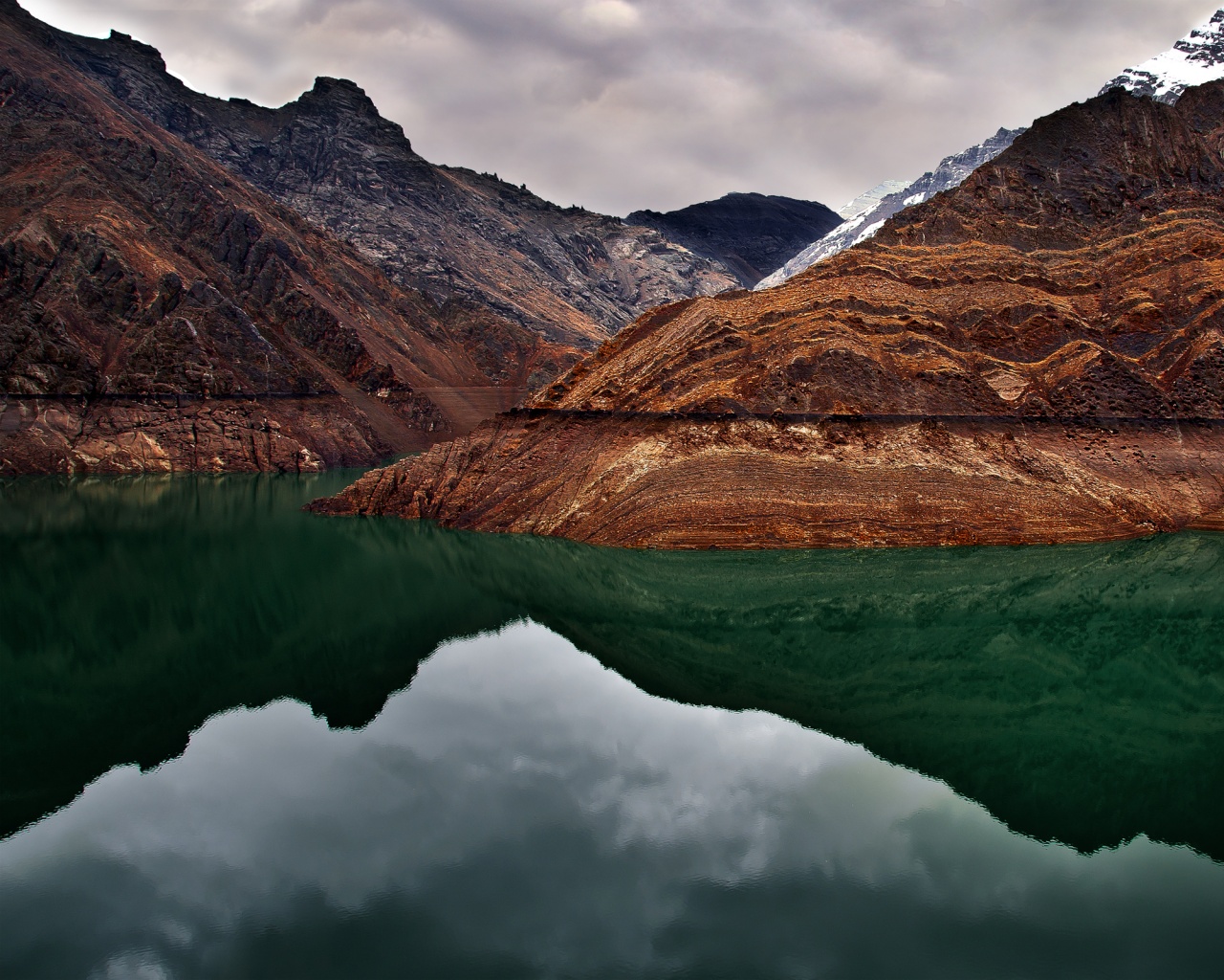 Горное озеро обои