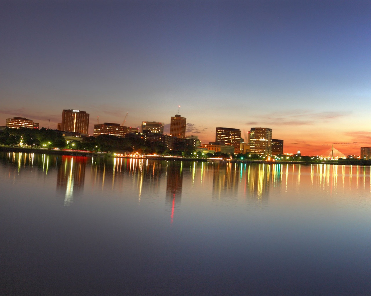 Панорама Бостона обои