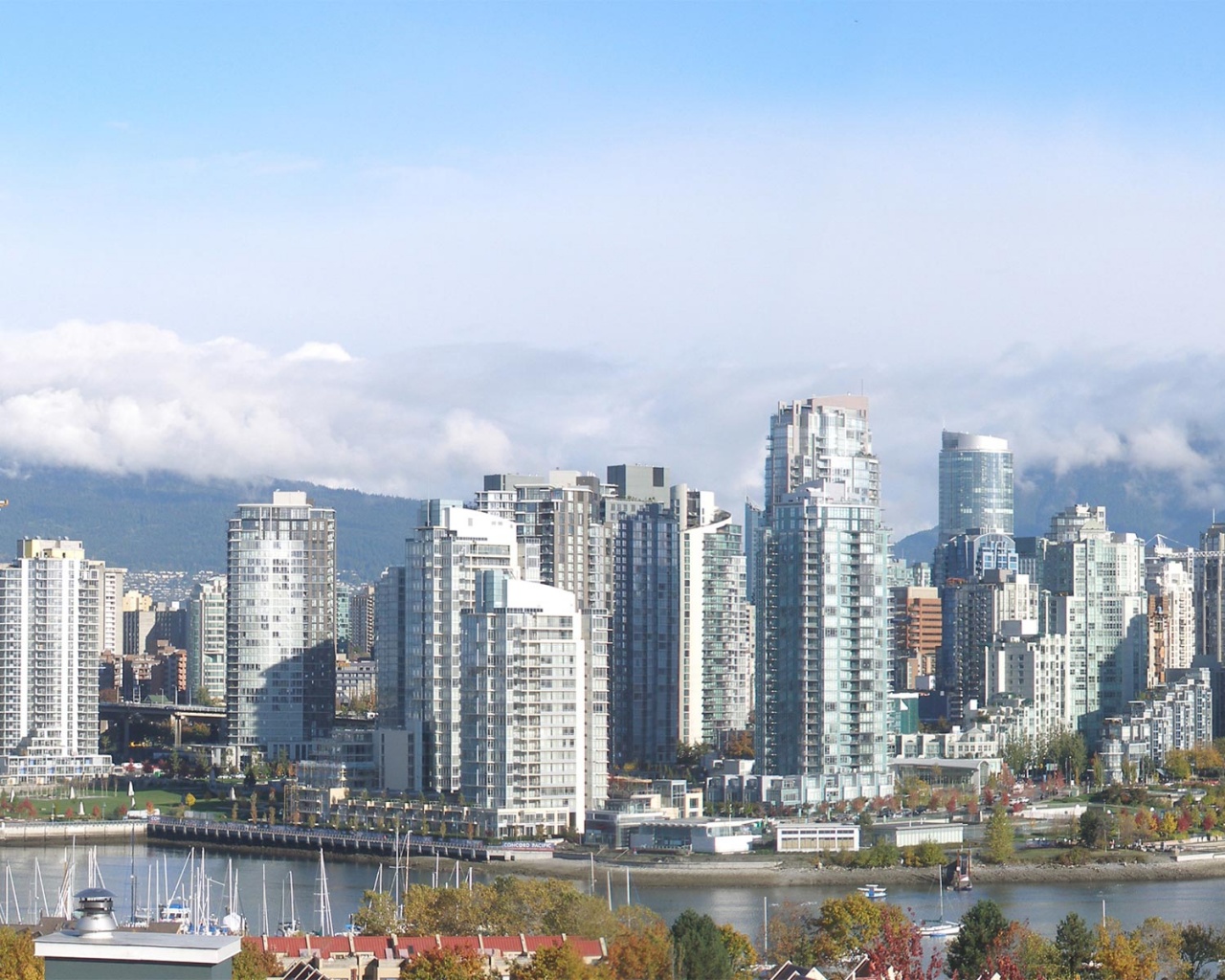 Панорама города обои