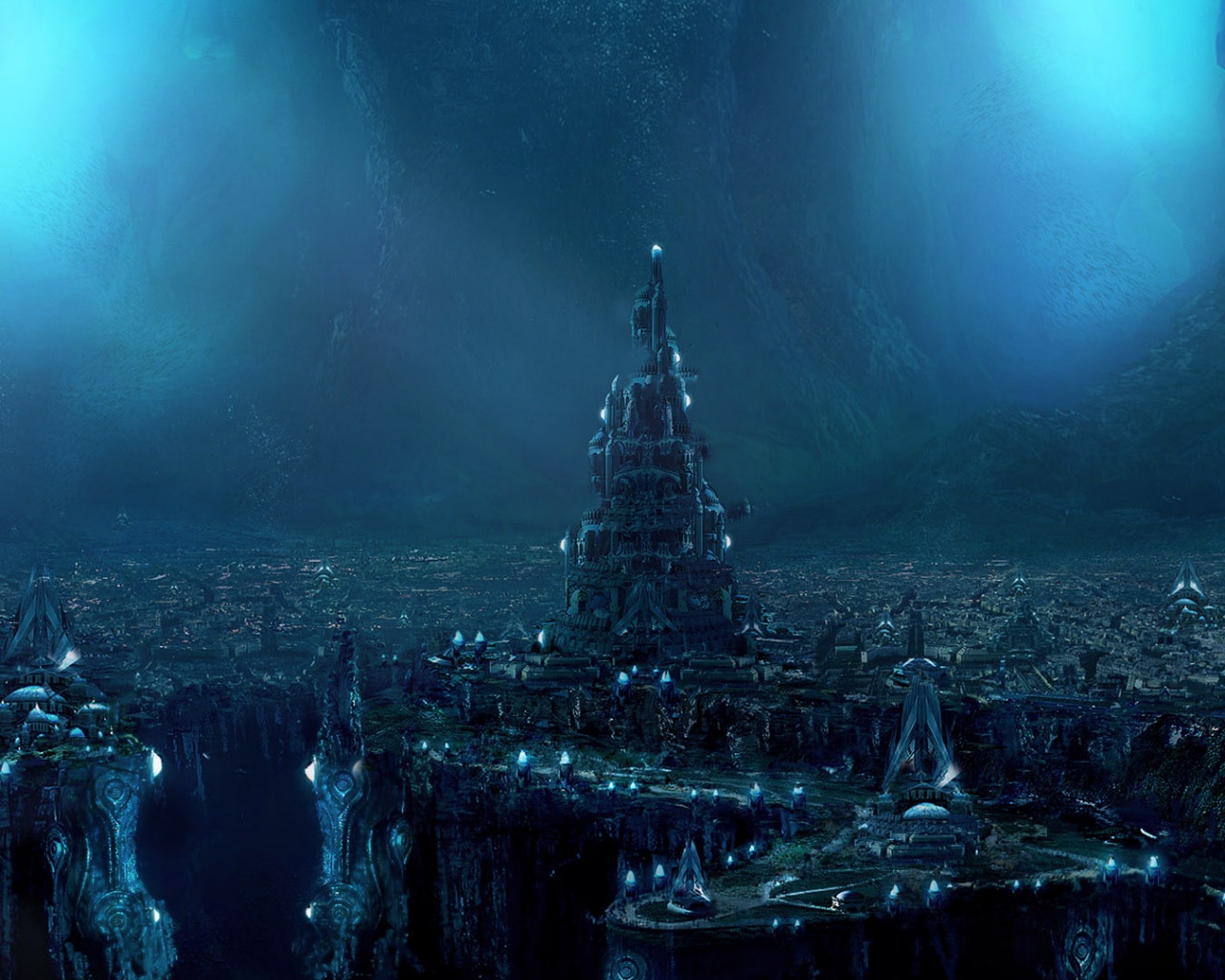 Подземный город обои