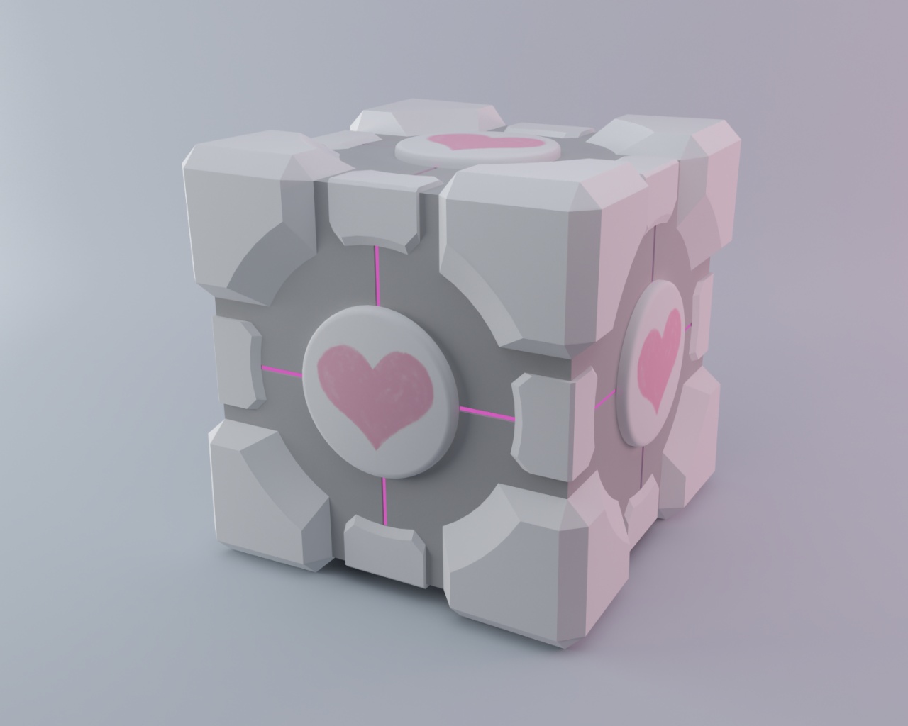 Взвешенный куб-компаньон обои